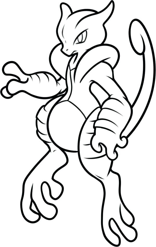 Mega Mewtwo Drawing | Free download on ClipArtMag