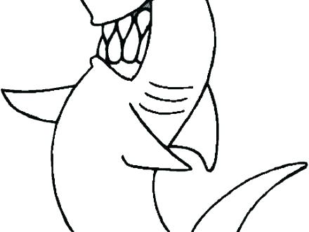 440x330 Shark Coloring Pages Drawings Of Sharks Great White Pictures