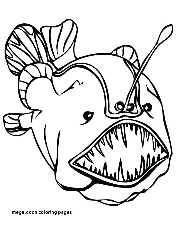 Megalodon Coloring Sheet Coloring Pages