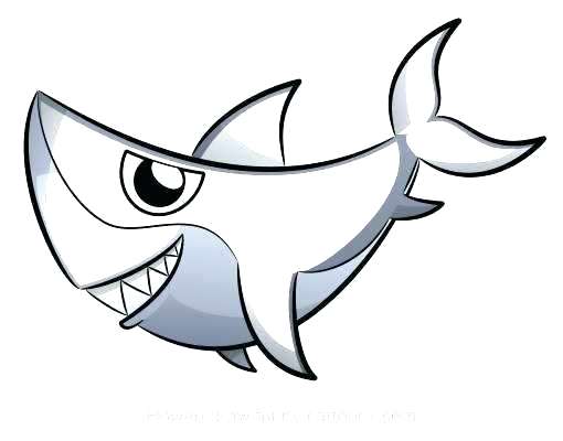 510x400 Easy Shark Drawing How To Draw An Easy Cartoon Shark