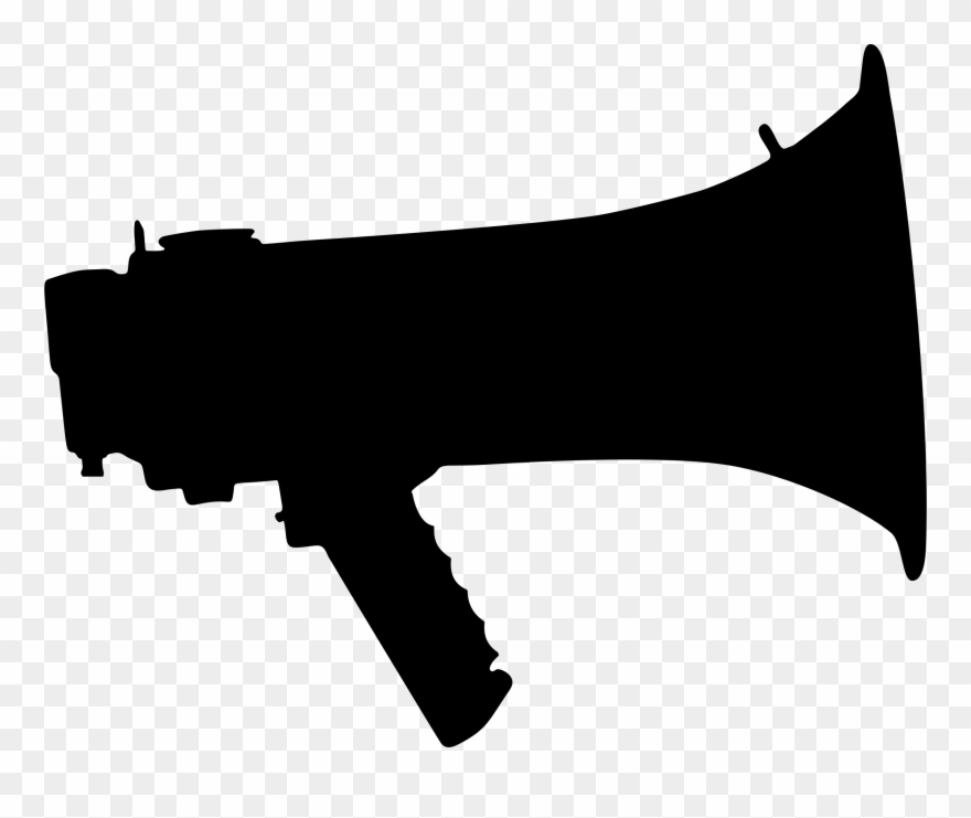 880x741 Microphone Megaphone Silhouette Sound Drawing