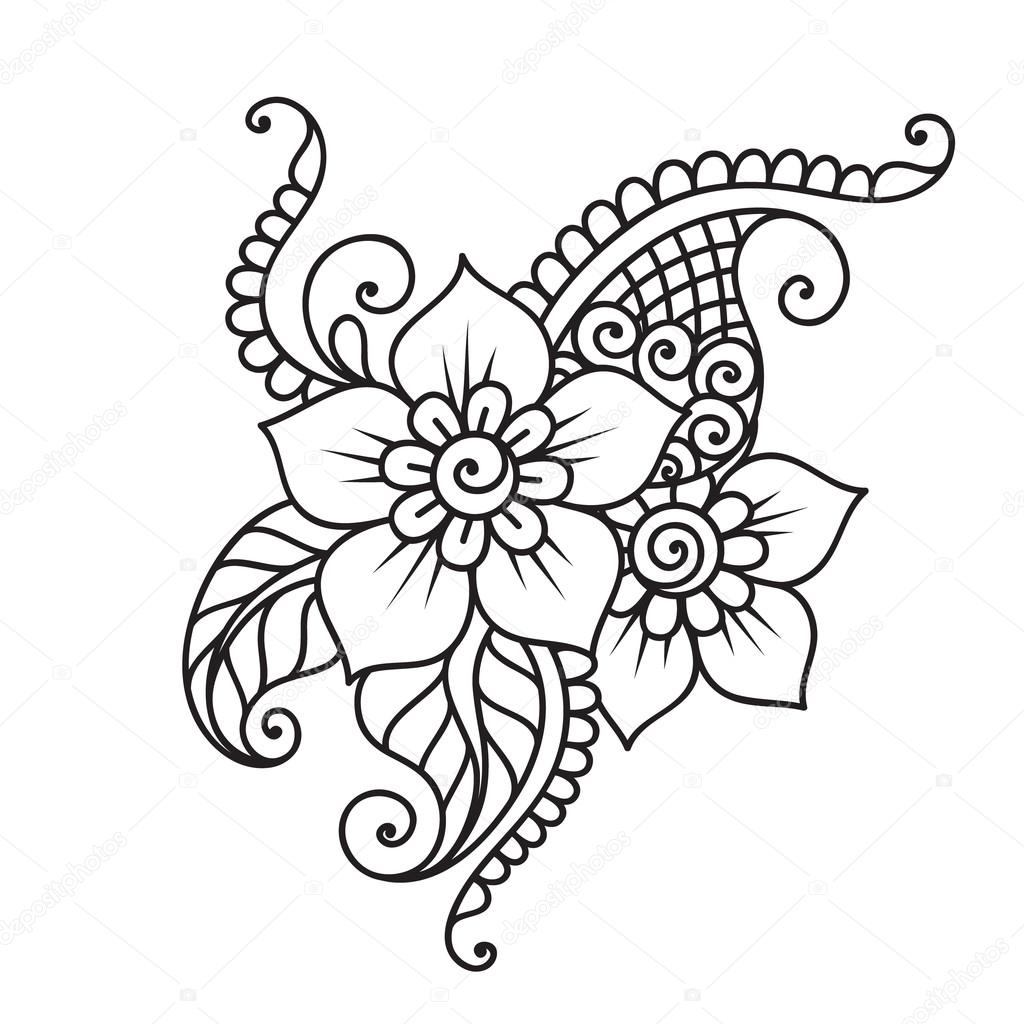 Mehndi Design Drawing | Free download on ClipArtMag