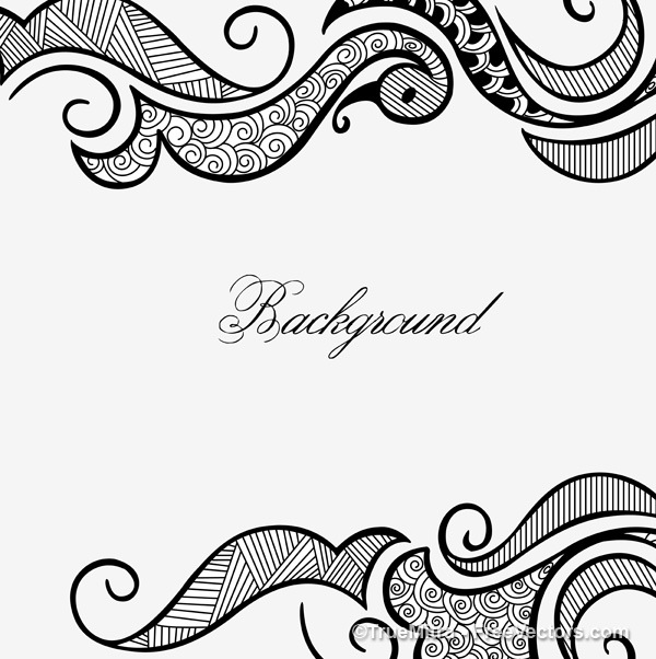 600x602 Henna Design Frame White Backgraund Vector Free Download