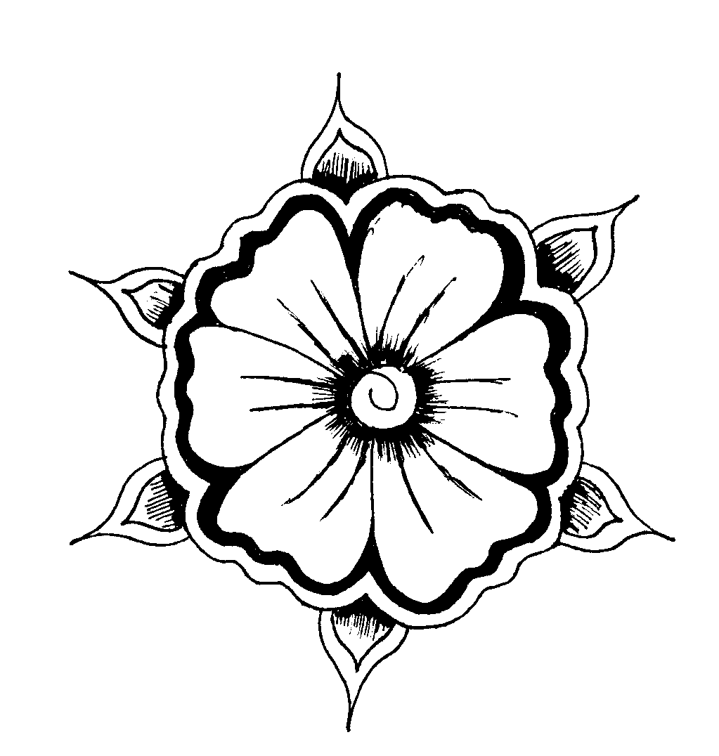 1023x1076 Hexagonal Flower Based On Pakistani Mehndi Designs Tattoomehndi