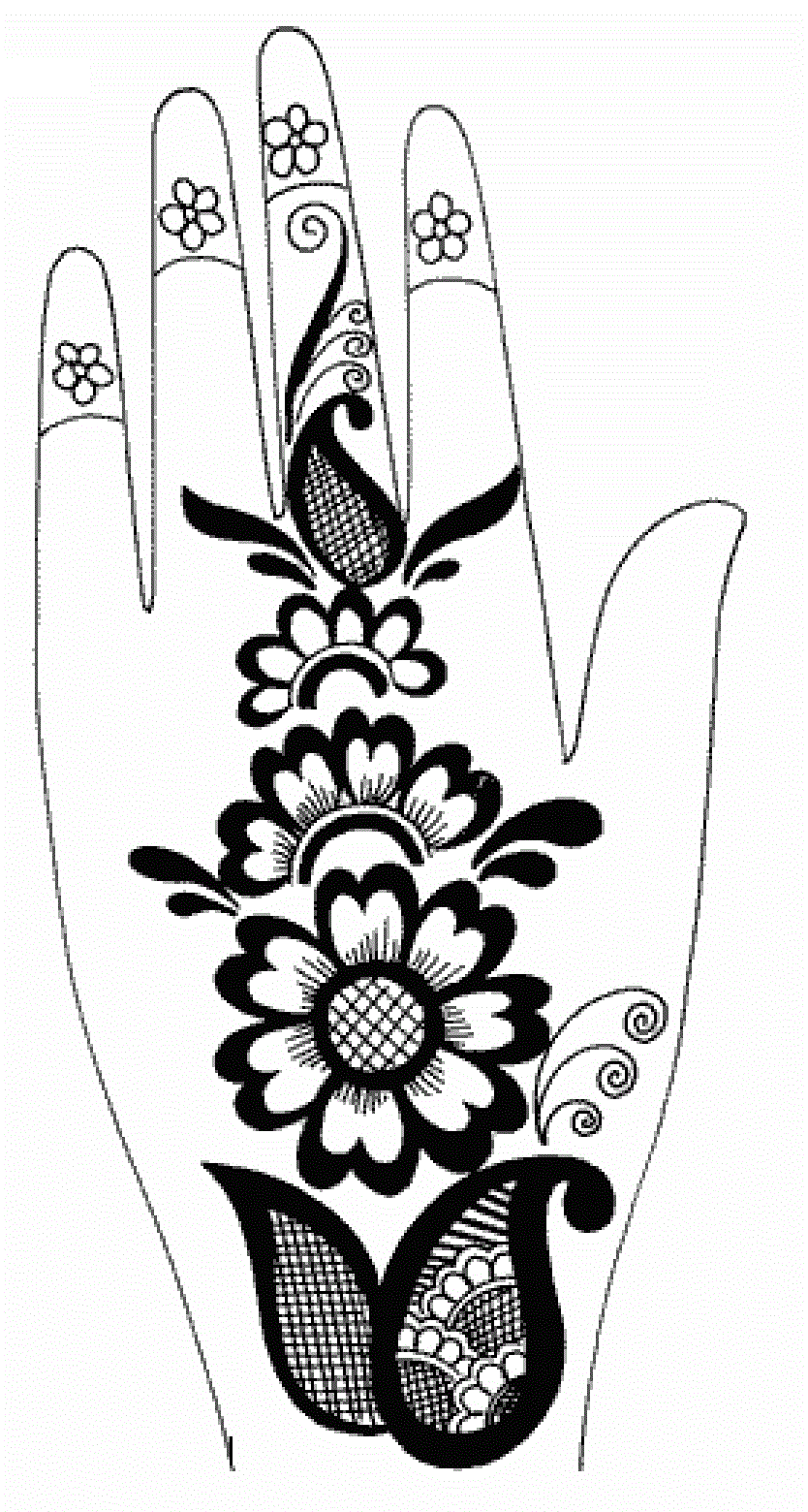 834x1560 Colours Drawing Wallpaper Beautiful Colour Hand Mehndi Designs