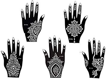 355x266 Sheets Stencils Tattoo Set Mehndi Templatetattoo Henna Designs