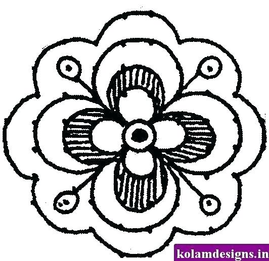 532x517 Easy Flower Design Cool Flower Designs Daisy Tattoos Black