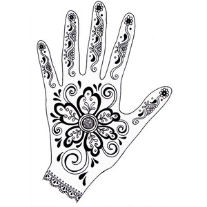 300x300 Mehndi Hand Clipart Clip Art Images