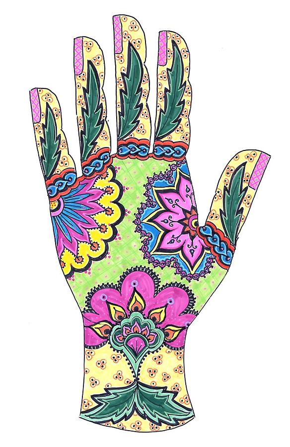 584x900 Mehndi Pop Art Iii Drawing