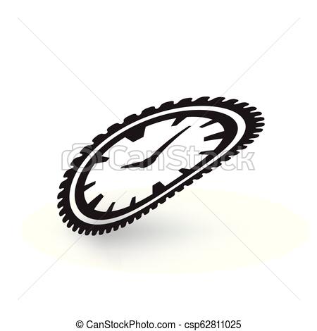 450x470 Melting Clock Simple Vector Icon Isolated On White Background