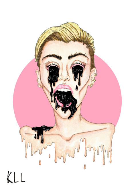 475x665 Kll Melting Miley Drawing