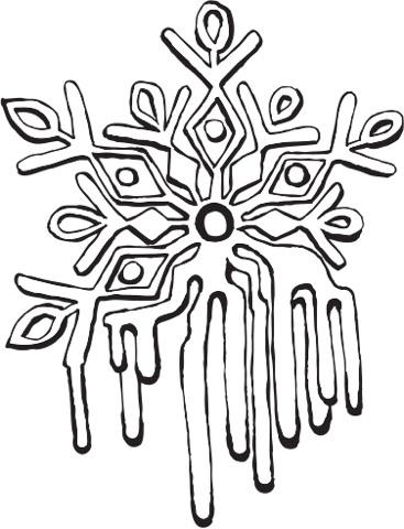 367x480 Melting Snowflake