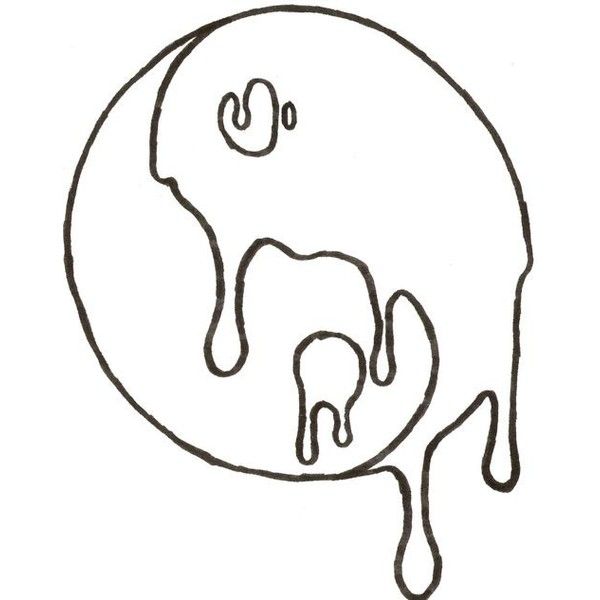600x600 melting ying and yang liked on polyvore featuring fillers