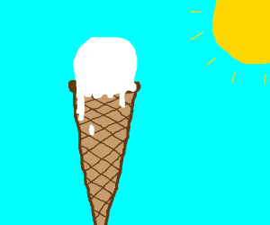 Melting Ice Cream Drawing | Free download on ClipArtMag