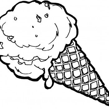350x350 The Melted Ice Cream Coloring Pages All Colored Up Ice Cream