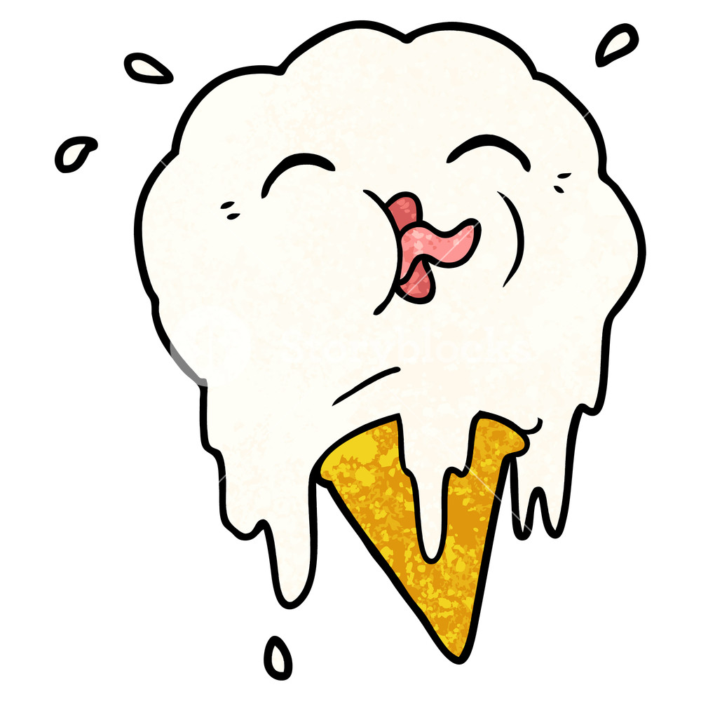 Melting Ice Cream Drawing | Free download on ClipArtMag
