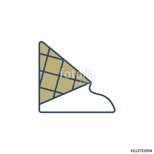 500x500 Melting Ice Cream Colored Dusk Style Icon Element Of Ice Cream