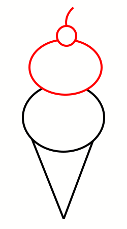 250x450 Drawing A Cartoon Ice Cream Cone