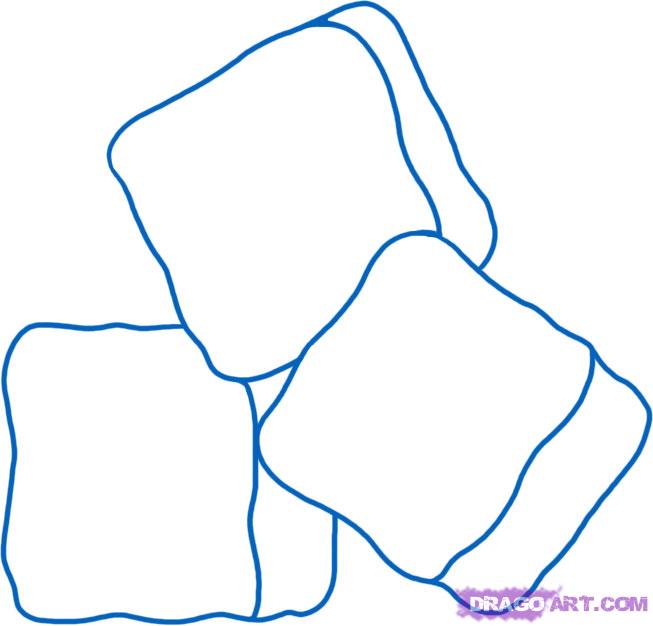 653x626 How To Draw Ice, Step