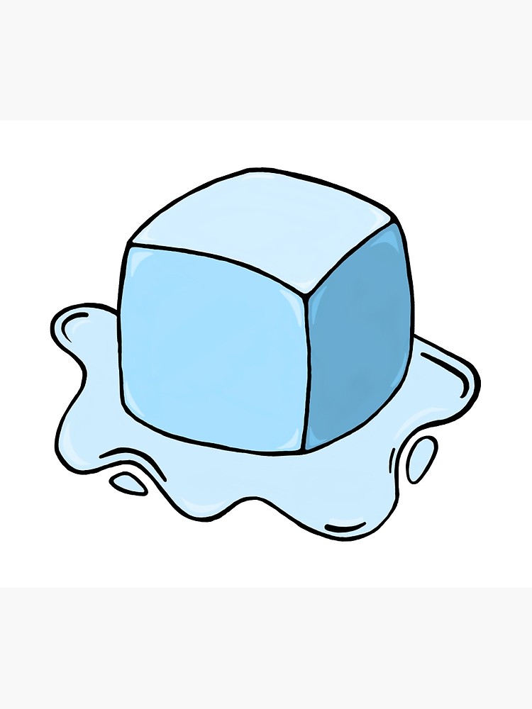 How To Draw A Melting Ice Cube Step By Step ~ Ice Cube Drawing Melting ...
