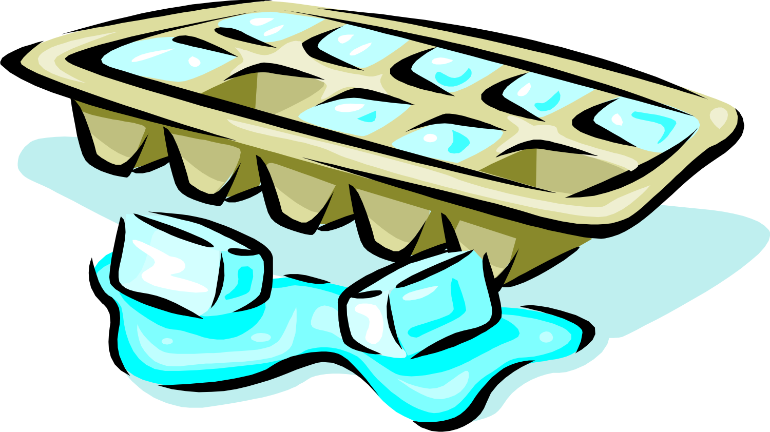 1500x842 Clipart Melting Ice Cubes