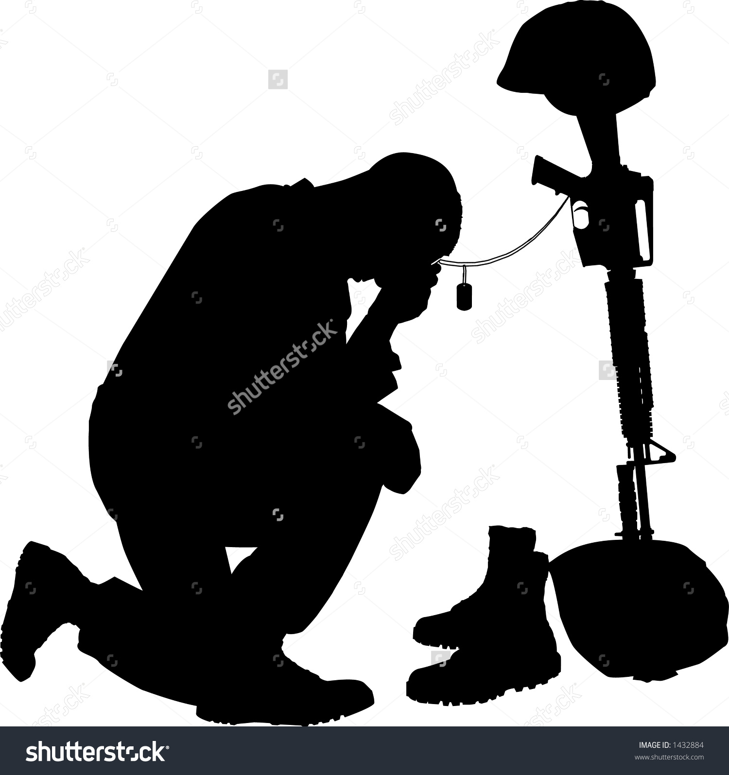1500x1595 Soldier Memorial Silhouette
