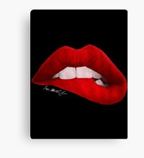 210x230 Lip Biting Drawing Canvas Prints Redbubble