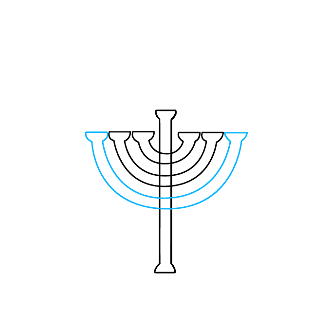 680x678 How To Draw A Menorah