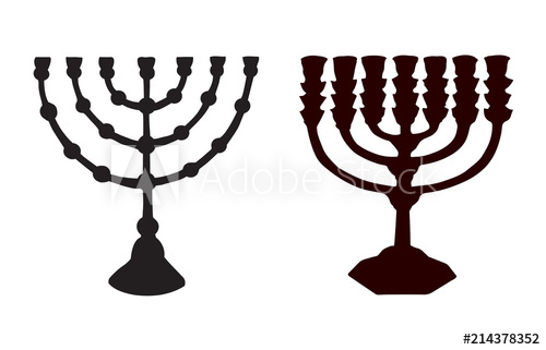 500x321 Menorah Vector Drawing