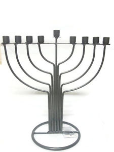 225x300 Metal Chanukah Menorah