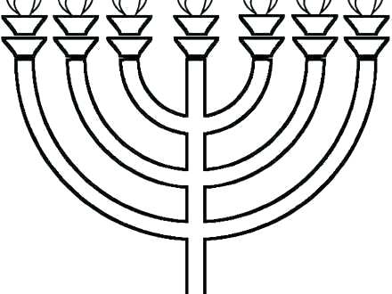 440x330 Menorah Coloring
