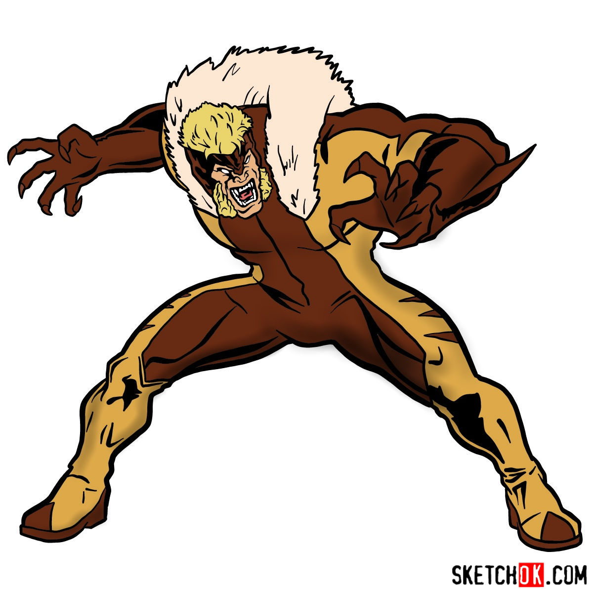 1200x1200 How To Draw Sabretooth