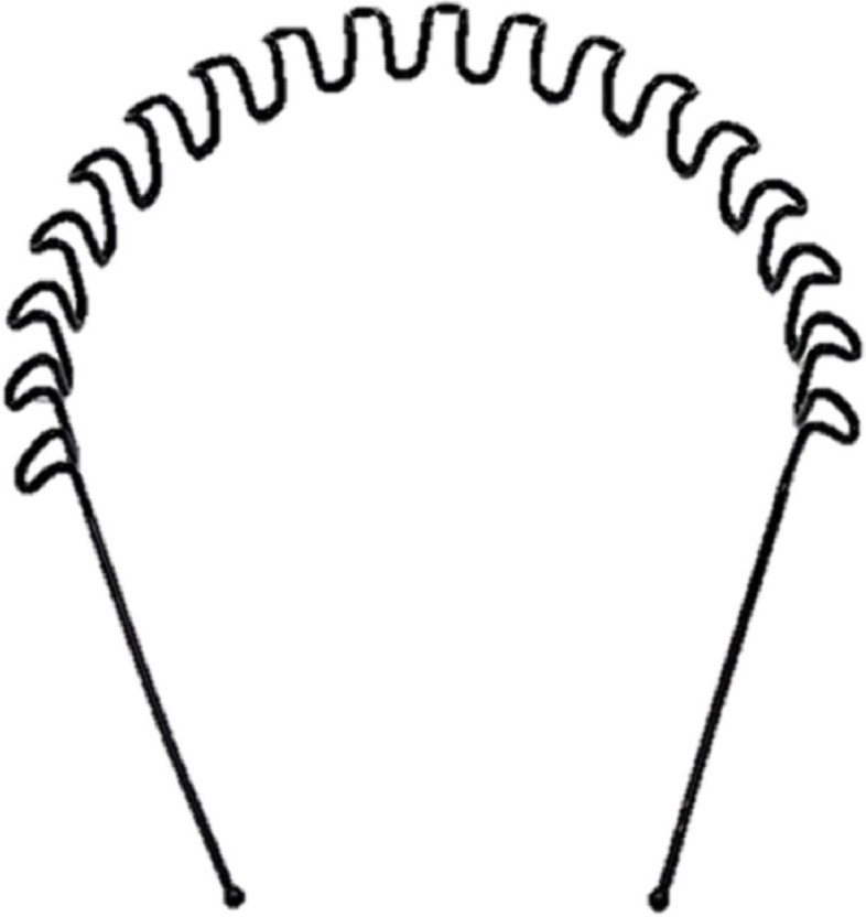 786x832 Rooapli Zig Zag Wavy Hair Band For Women And Men Premium Black