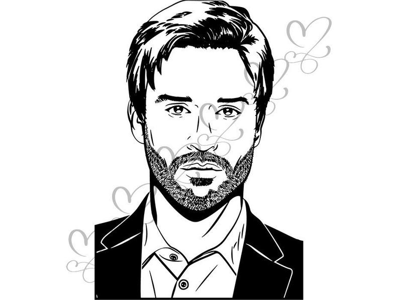 794x597 Beard Man Men Retro Style Hairstyle Barber Fashion Model Etsy