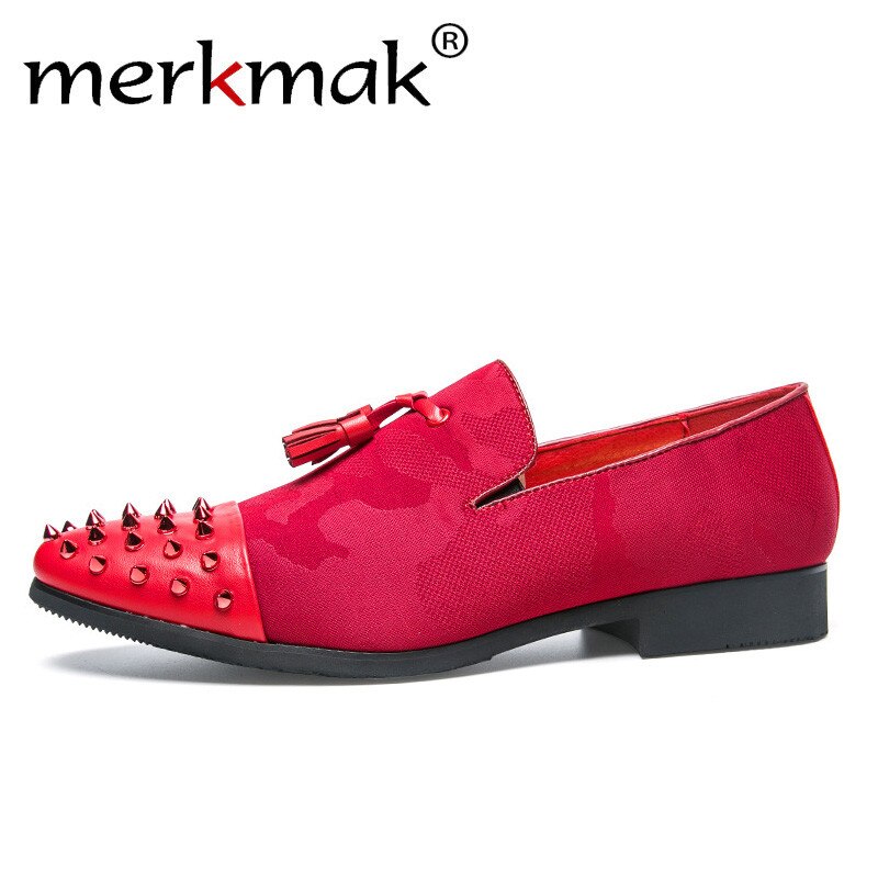 800x800 merkmak colored drawing men formal wedding shoes men tassel rivet