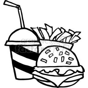 300x300 dinner clipart black and white fast food lunch dinner ff menu clip