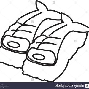 300x300 Top Drawing Japanese Fish Fresh Nigiri Sushi Rice Menu Vector