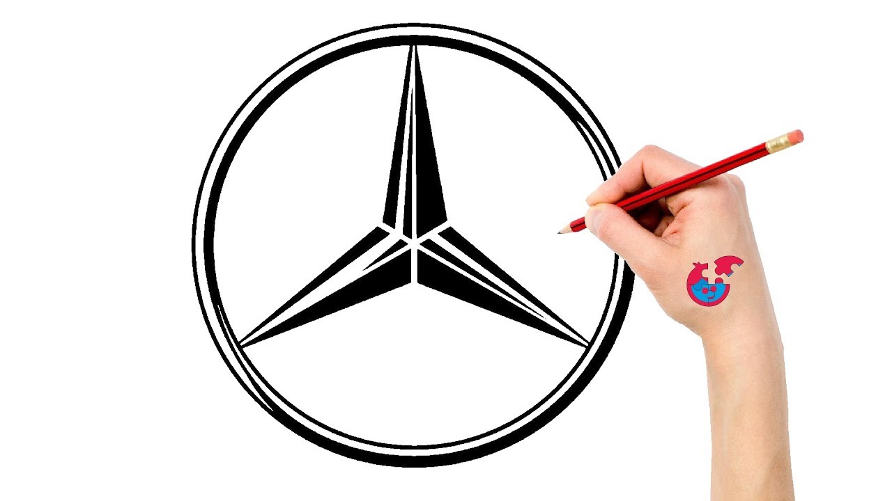 1280x720 How To Draw For Toddlers Cars Logos Mercedes Benz