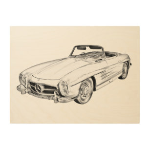 307x307 Mercedes Benz Art Wall Zazzle