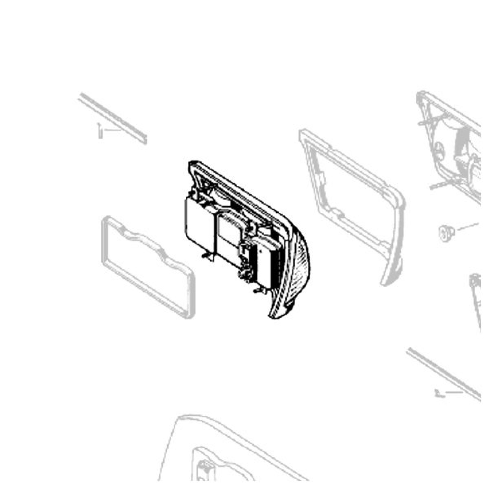 1600x1600 Mercedes Benz Sl Pagoda Right Tail Lamp Reflector Assembly