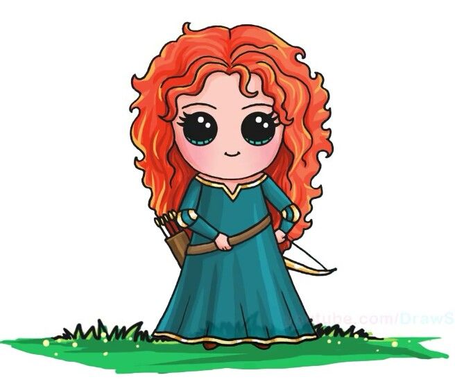 656x554 merida animations cute drawings, kawaii drawings