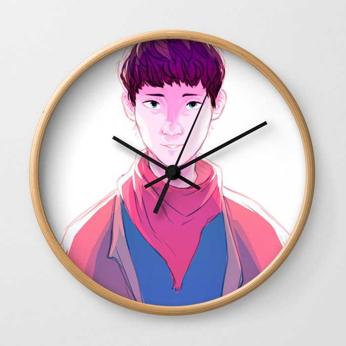 700x700 young merlin wall clock