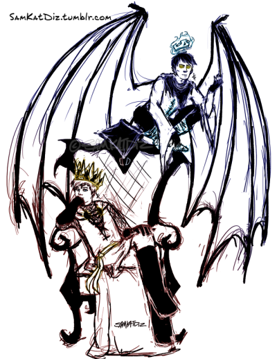 400x518 evil!merlin tumblr