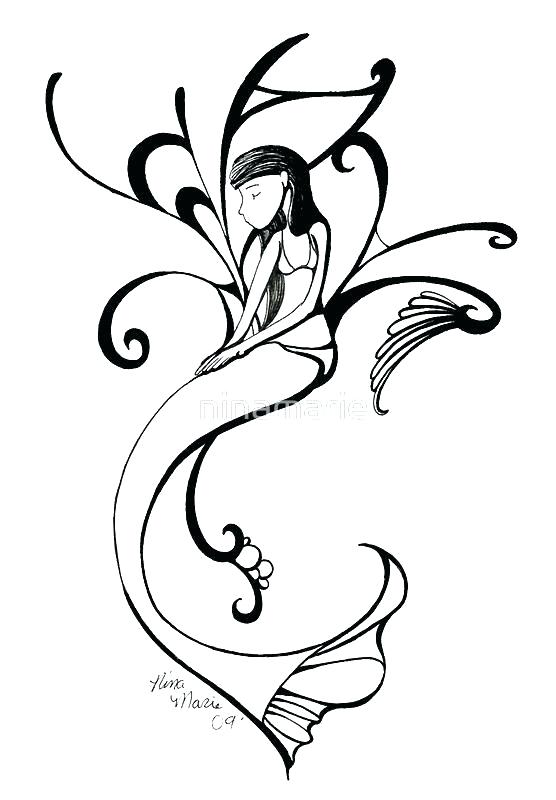 556x800 Drawings Of A Mermaid Draw Mermaid Tail Easy