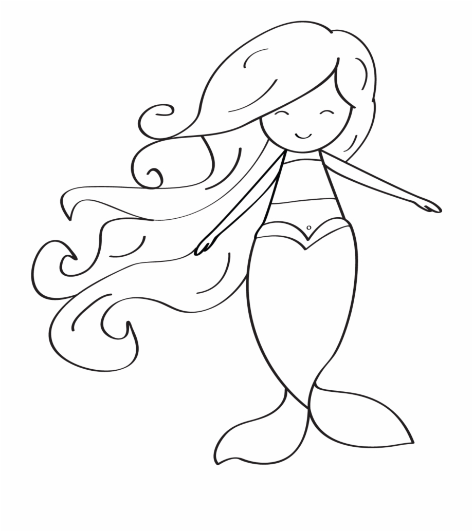 920x1036 Nice Looking Mermaid Clipart Black And White Boy Etsy