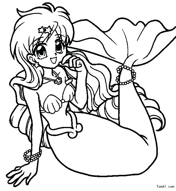 600x650 How To Draw An Anime Mermaid