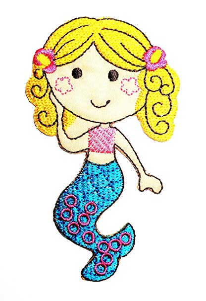 416x606 Hho Little Mermaid Cartoon Kids Patch Embroidered Diy