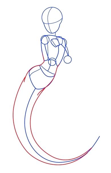 390x607 How To Draw An Anime Mermaid