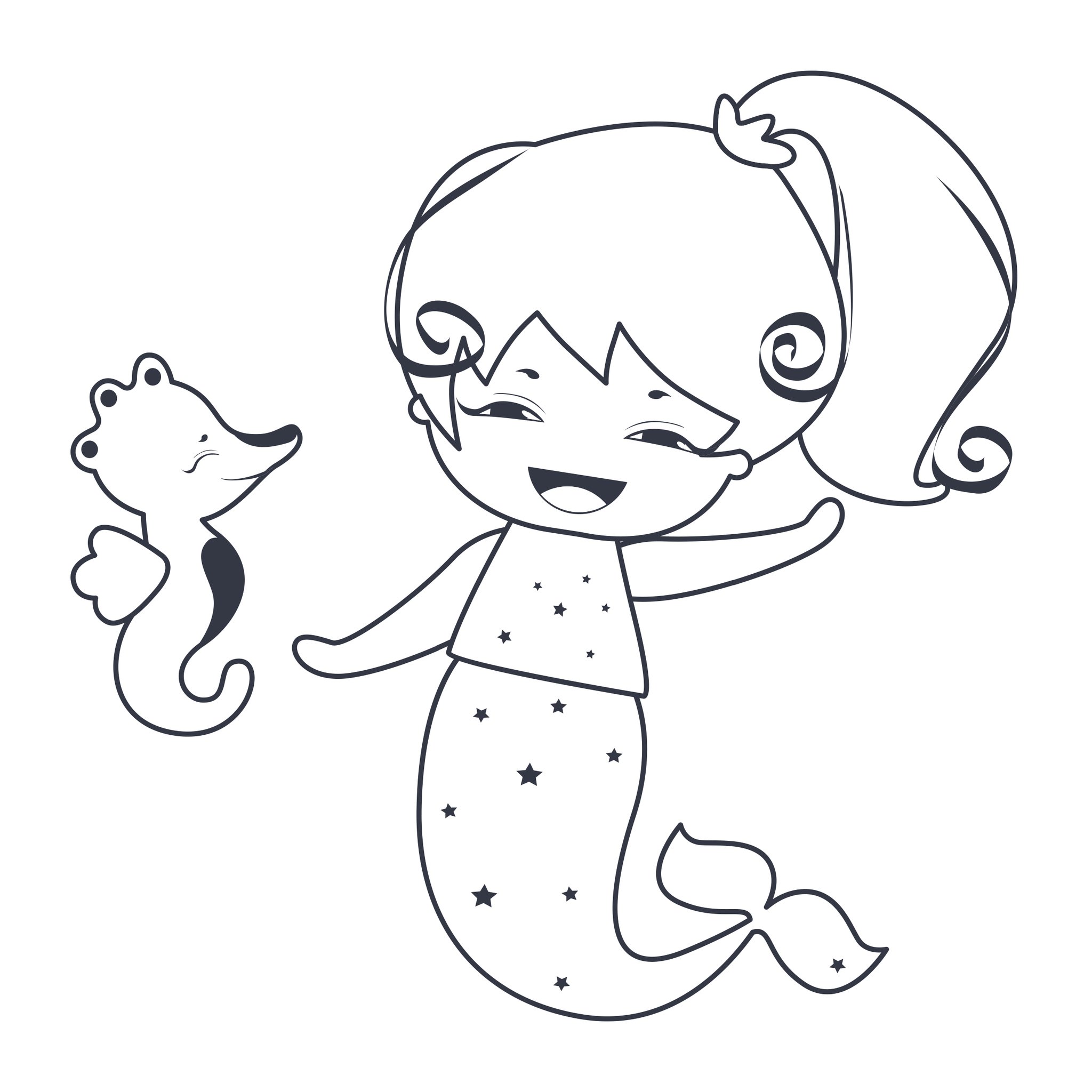 2048x2048 Coloring Book Mermaids Mobile Union, Inc