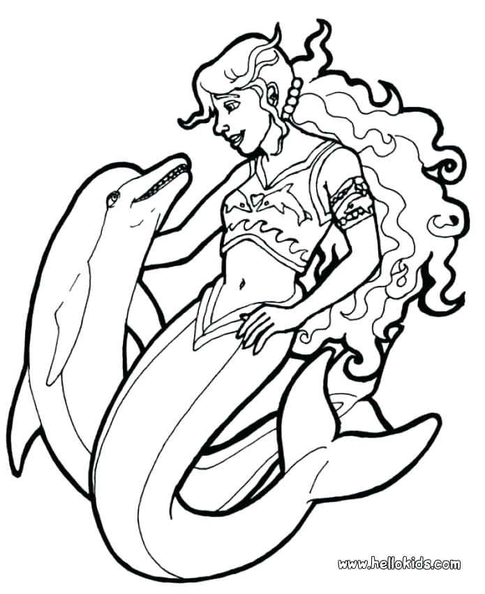 695x850 Coloring Mermaids Coloring Mermaid Mermaid And Dolphins Barbie